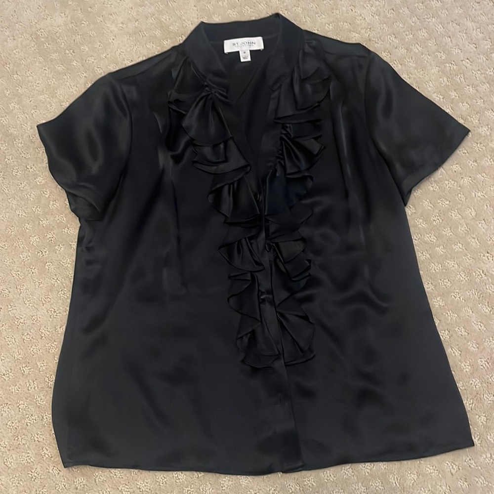 ST.JOHN black blouse
